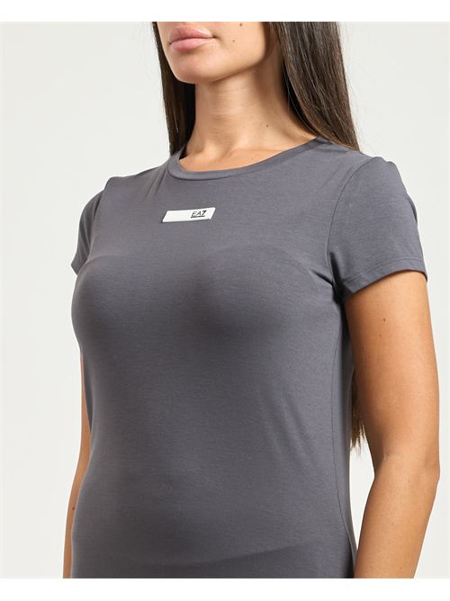 T-shirt donna EA7 con logo tape posteriore EMPORIO ARMANI EA7 | 7W000673-AF12945U8117